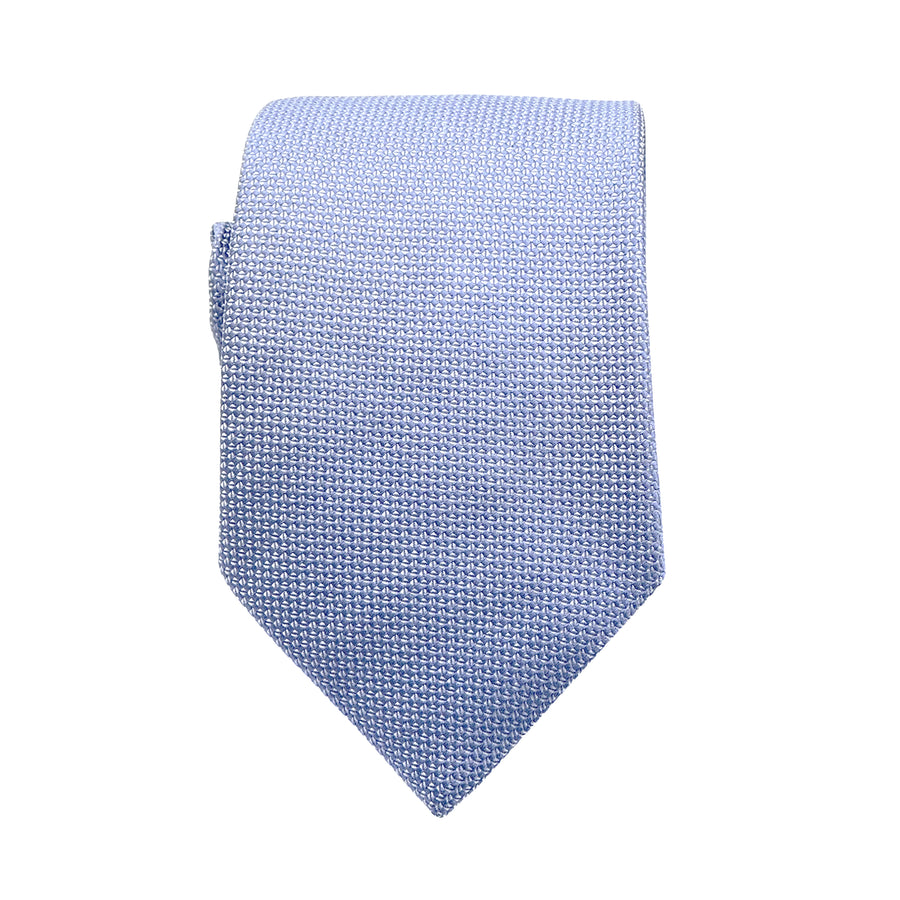 James Adelin Luxury Oxford Weave 7.5cm Tie in Sky Blue