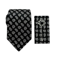 James Adelin Luxury Paisley 7.5cm Width Tie/Pocket Square/Lapel Pin Combo Set