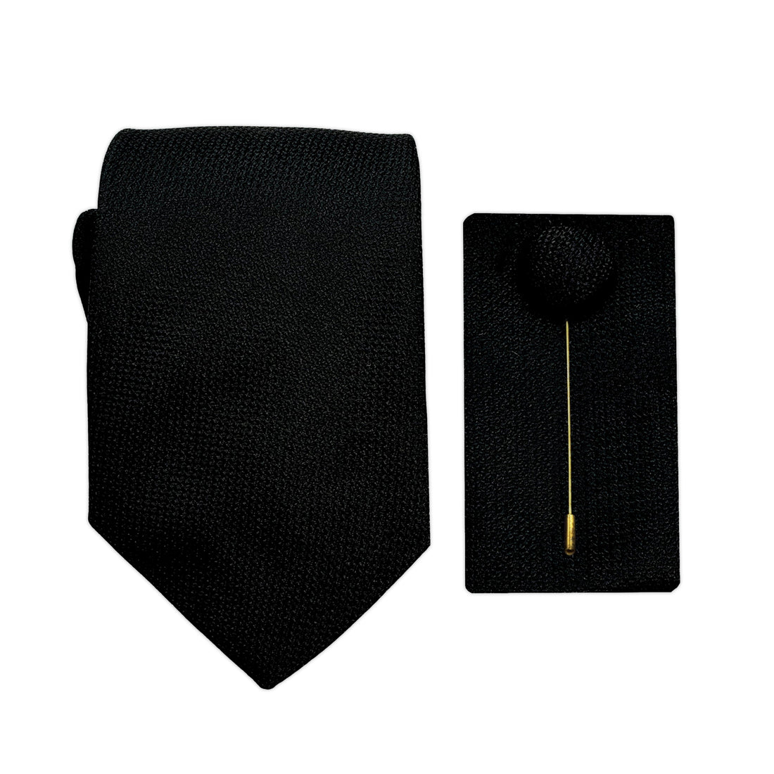 JAOXFORDCOMBO James Adelin Luxury Oxford Weave 7.5cm Width Tie/Pocket Square/Lapel Pin Combo Set