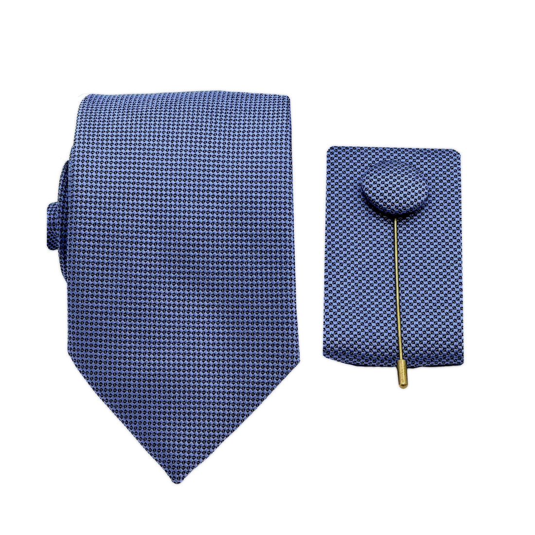 JAOXFORDCOMBO James Adelin Luxury Oxford Weave 7.5cm Width Tie/Pocket Square/Lapel Pin Combo Set