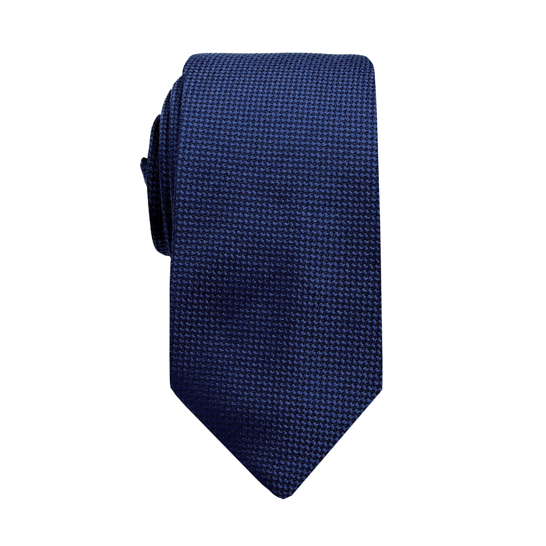 James Adelin Luxury Oxford Weave 6.5cm Tie in French Blue