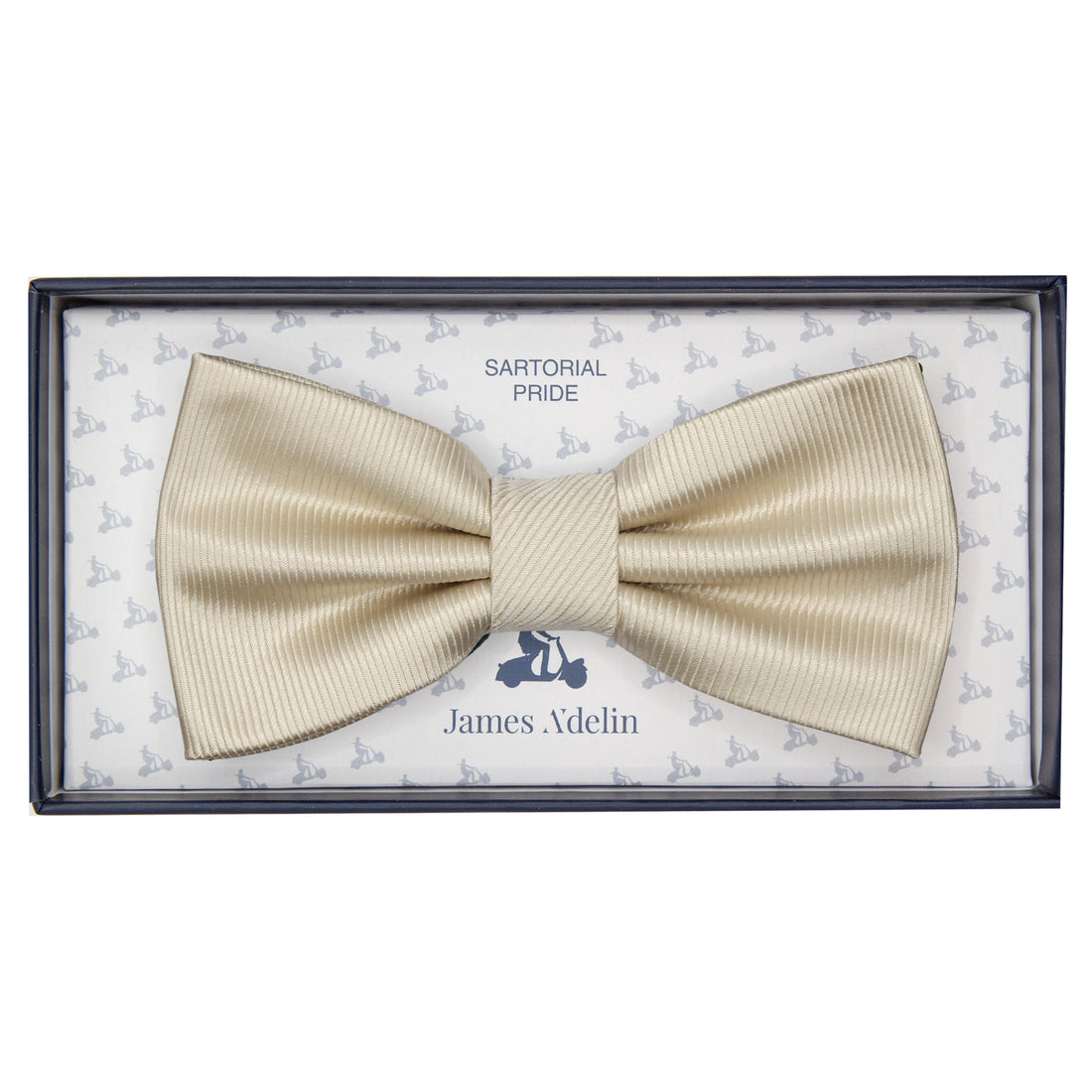 M20073B James Adelin Mens Silk Twill Weave Pre Tied Bow Tie