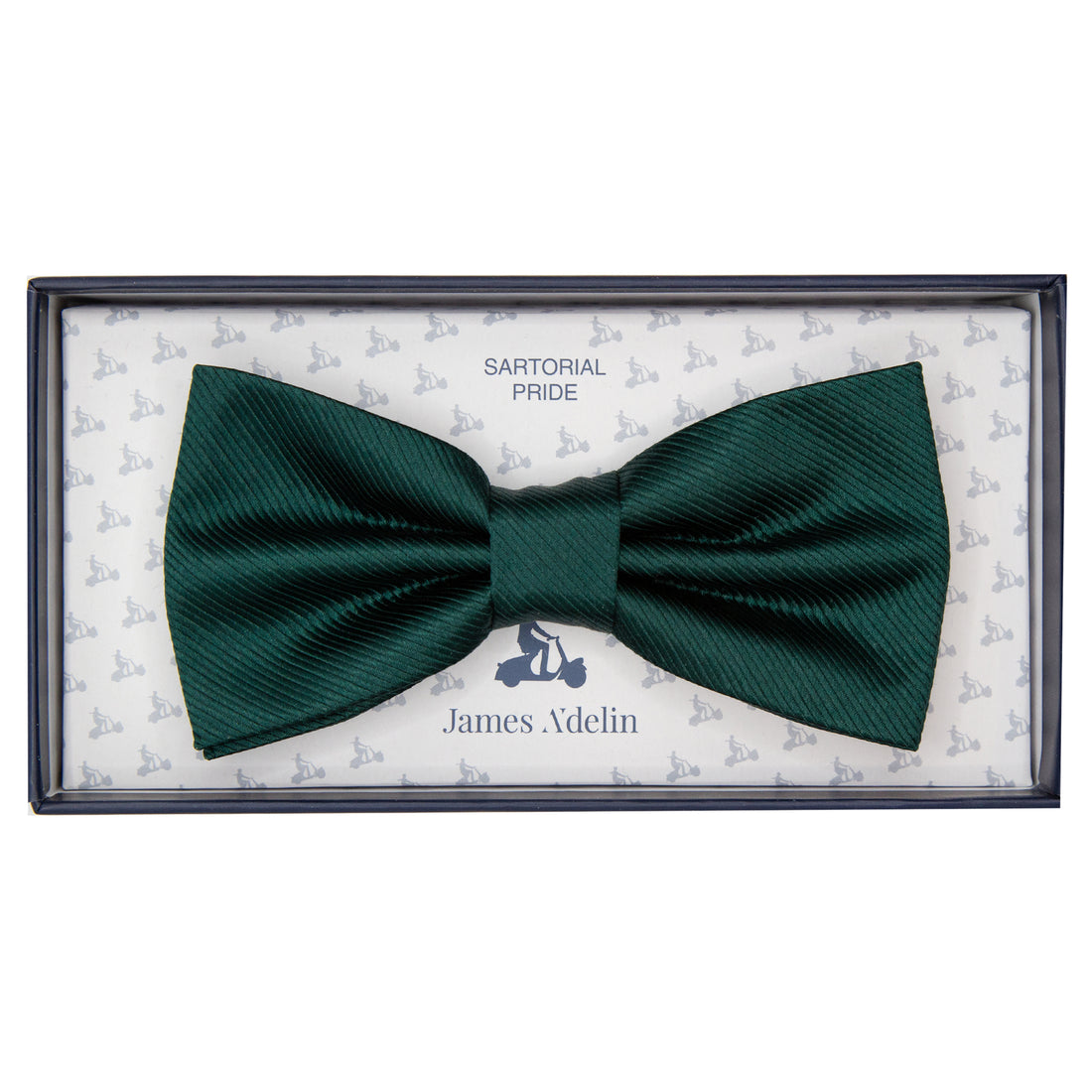 M20073B James Adelin Mens Silk Twill Weave Pre Tied Bow Tie