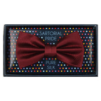 M20073B James Adelin Mens Silk Twill Weave Pre Tied Bow Tie