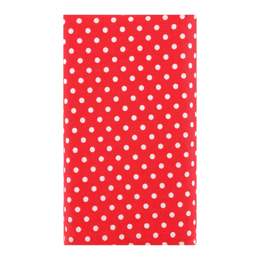 James Adelin Pocket Square, Flower and Bow Tie Combo in Red and White Polka Dot