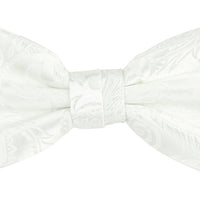 James Adelin Floral Bow Tie in White