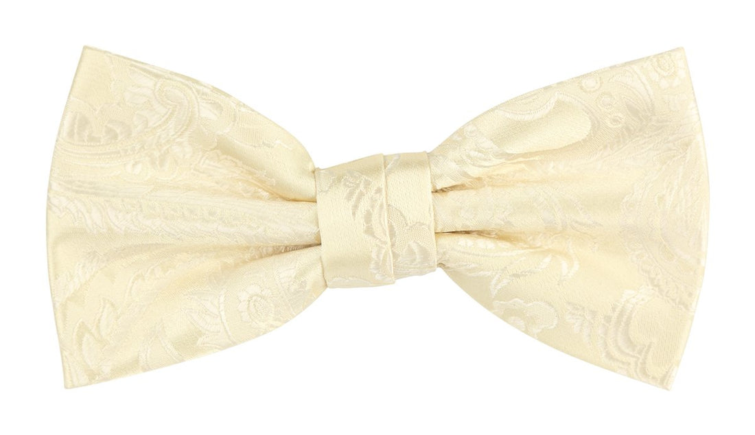 James Adelin Floral Bow Tie in Ivory