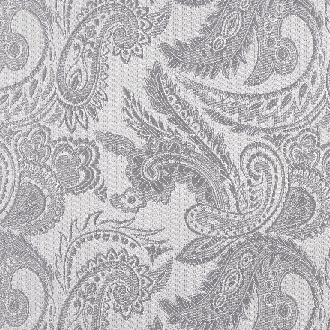 James Adelin Luxury Paisley Pocket Square in Silver