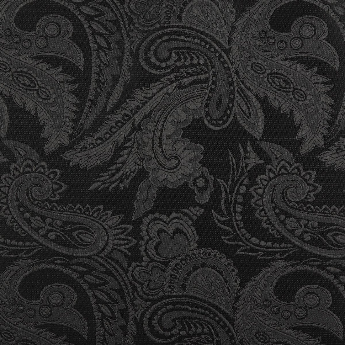 James Adelin Luxury Paisley Pocket Square in Black