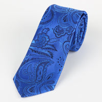 James Adelin Luxury Paisley Neck Tie in Royal, Blue and Navy