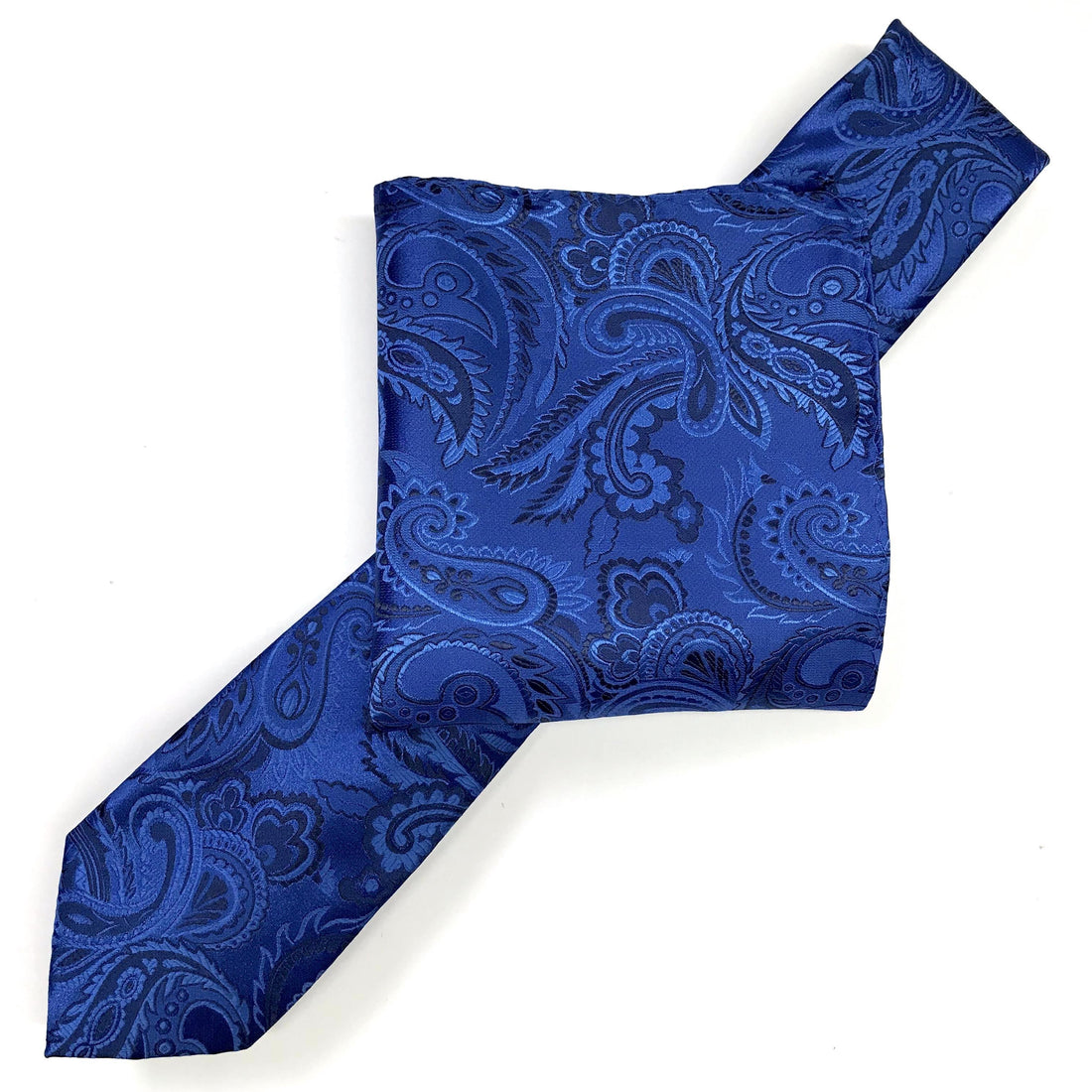 James Adelin Luxury Paisley Neck Tie in Royal, Blue and Navy