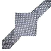 James Adelin Luxury Mini Spot Neck Tie in Charcoal and White