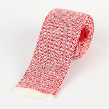 James Adelin Mens Knitted Tie in Red Shaded Effect