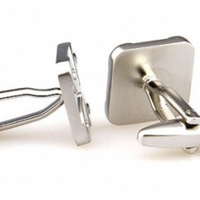 James Adelin Silver Four Leaf Clover Cuff Links