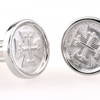 James Adelin Silver Maltese Cross Cuff Links