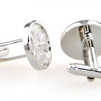 James Adelin Silver Maltese Cross Cuff Links