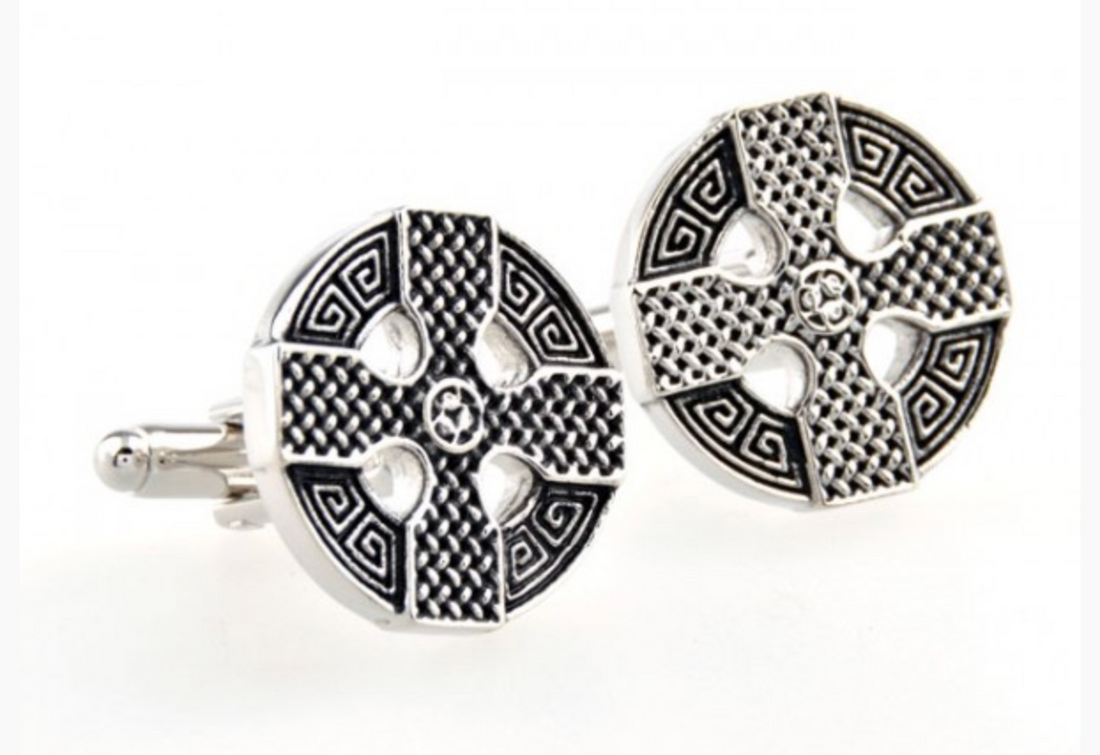 James Adelin Silver Vintage Cross Cuff Links