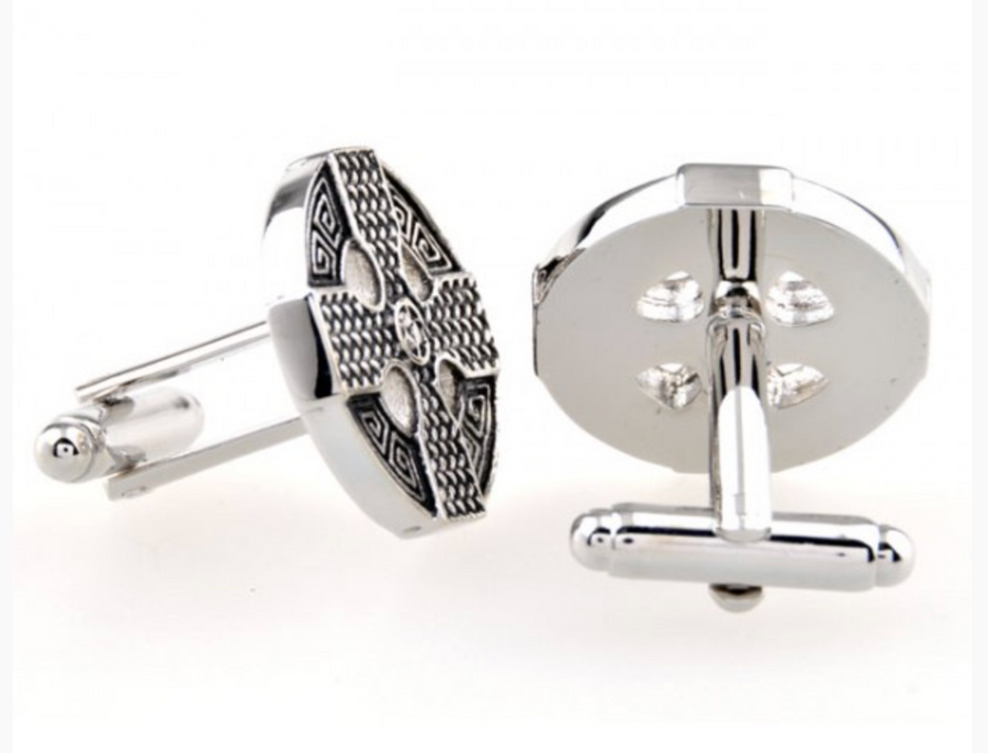 James Adelin Silver Vintage Cross Cuff Links