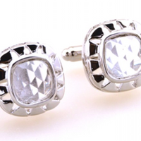 James Adelin Silver Glitzy Cuff Links