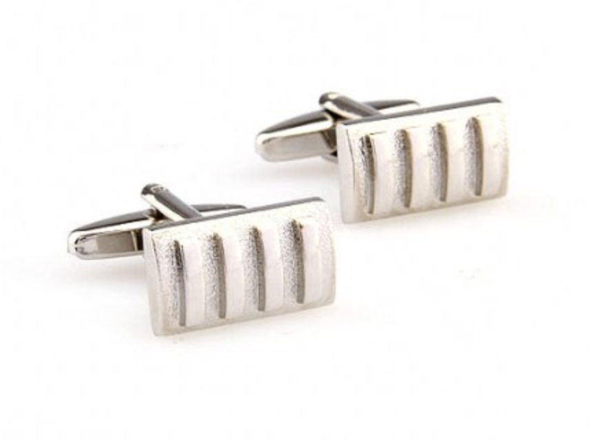 James Adelin Silver Concave Convex Cuff Links