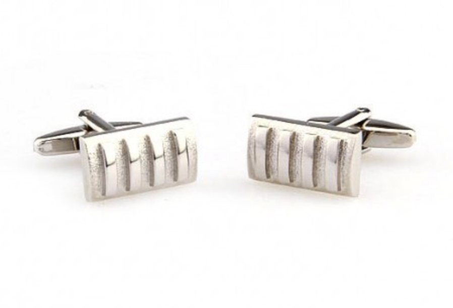 James Adelin Silver Concave Convex Cuff Links