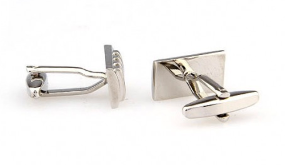 James Adelin Silver Concave Convex Cuff Links