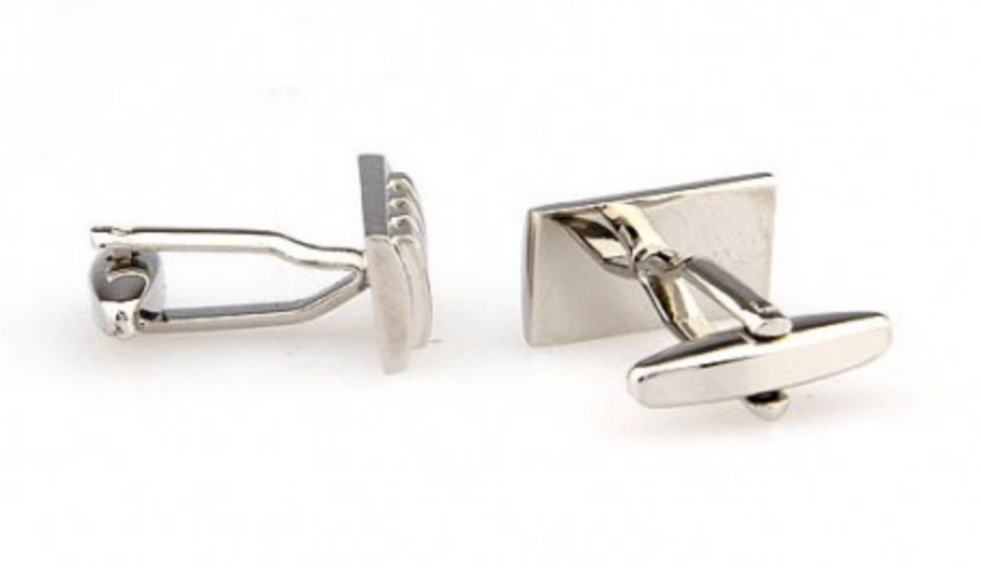 James Adelin Silver Concave Convex Cuff Links