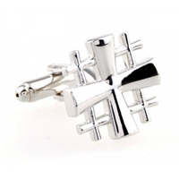 James Adelin Silver Multi Cross Cuff Links