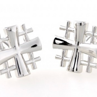 James Adelin Silver Multi Cross Cuff Links