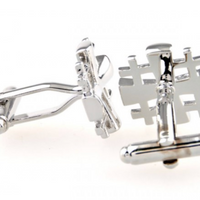 James Adelin Silver Multi Cross Cuff Links