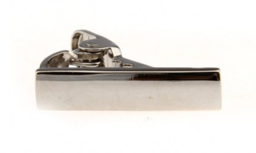 the james adelin silver block style tie clip