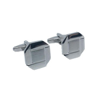 James Adelin Silver Square Octagon Cuff Links