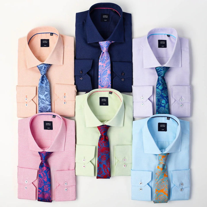 james adelin mens business shirts in luxury cotton