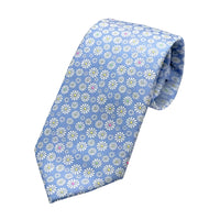 James Adelin Mens Luxury Microfibre Neck Tie in Textured Floral Weave Design