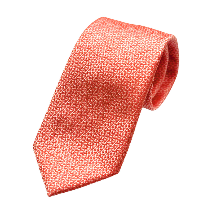 James Adelin Mens Luxury Microfibre Neck Tie in Geometric Weave Design