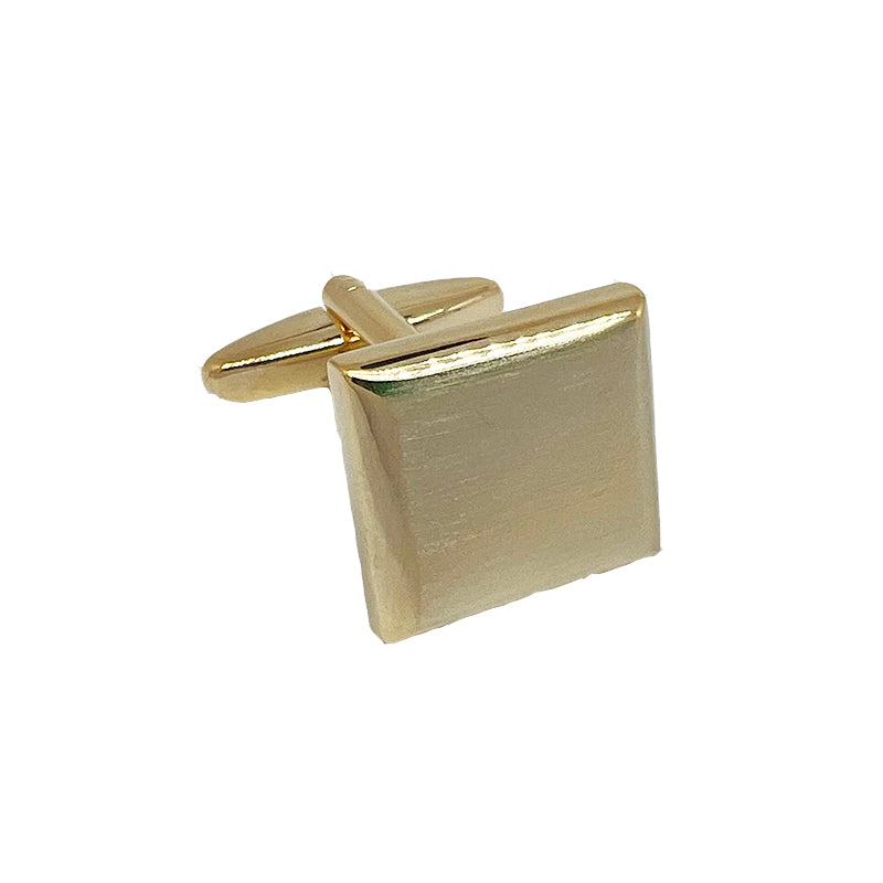 James Adelin Gold Shaded Square Cuff Links