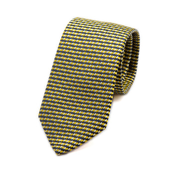 JACQUES MONCLEEF Italian Textured Silk Neck Tie in Gold