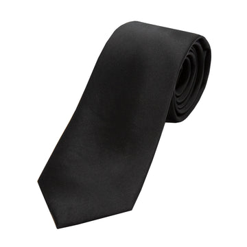 Black Satin Neck Tie