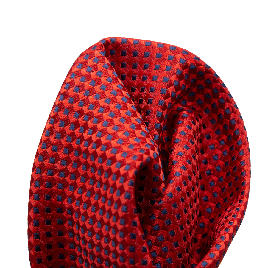 JAGINGHAMH James Adelin Luxury Gingham Textured Weave Pocket Square