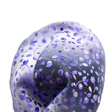 James Adelin Luxury Mini Floral Weave Pocket Square in Purple