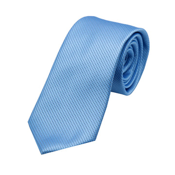 James Adelin Luxury Pin Dot Textured Weave Neck Tie in Blue