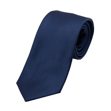 James Adelin Luxury Pin Dot Textured Weave Neck Tie in Navy
