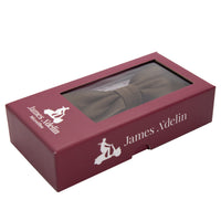 James Adelin Luxury Satin Weave Bow Tie in Dark Brown