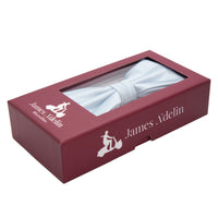 James Adelin Luxury Satin Weave Bow Tie in Ice Blue