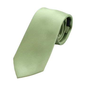 Sage Green Satin Neck Tie