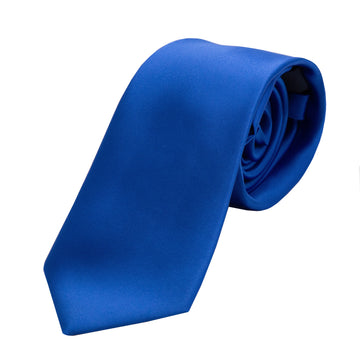 James Adelin Luxury Satin Weave Neck Tie in Royal