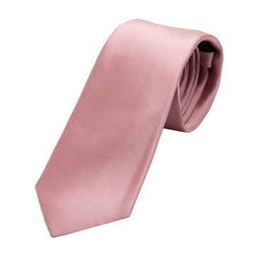 Dusk Pink Satin Neck Tie