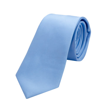 James Adelin Luxury Satin Weave Neck Tie in Sky Blue