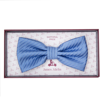 Slate Twill Textured Weave Bow Tie