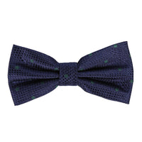 M19546B James Adelin Mens Silk Polka Dot Square Weave Pre Tied Bow Tie